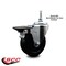 Service Caster 4 Inch Soft Rubber 12 MM Threaded Stem Caster with Brake SCC-TS20S414-SRS-PLB-M1215 - alternate 3